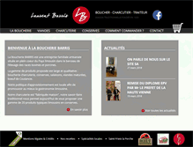Tablet Screenshot of boucherie-barris.fr